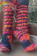 Sylvestersocke "Feuerwerk" by Barbara Dahnke English, German free