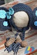 SPRE Patterns and Designs - Sarah Boham -Peanut the Elephant Bonnet