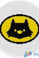 Daily Cross Stitch - Cute Cat Signal