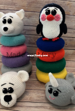 Made By Mary - Mary Smith - Arctic Animal Ring Stacker