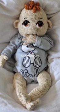 Haekelgetier - Motley Crochet Crew - Sandra Hawlik - Baby Quinny - Малыш Куинни - Russian - Translated