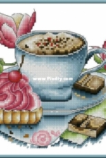 Cup with Capuccino by Alexandra Zamorina /Александра Заморина