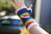 Because Rainbow Mitts by Sun Daughter