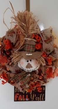 Scarecrow wreath