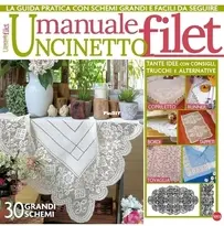Motivi Uncinetto Manuale Uncinetto Filet -  N.14 - June-July 2024 - Italian