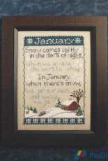 Waxing Moon Designs #135 - Monthly Sampler Series - January