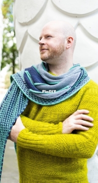 Welted Incline Shawl by Stephen West-Westknits Yarn A Long 2024