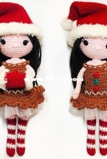 Inkugurumi - Ingrid van Donkelaar - Mrs Inku Claus doll - Dutch - Free