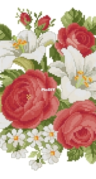 Ellen Maurer Stroh - EMS 011 - Roses and Lilies PCS10