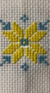 Ornament Blue Yellow