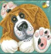 Saint Bernard by Kate Mawdsley from The World of Cross Stitching 76 XSD