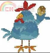 Cross Stitcher Chicken and egg