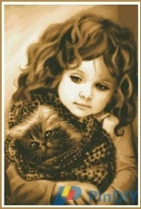 Girl with a Cat by Yushchuk/Mully XSD