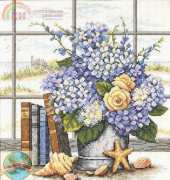 Dimensions 35166 Hydrangeas and Shells