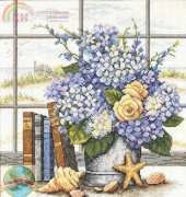 Dimensions 35166 Hydrangeas and Shells
