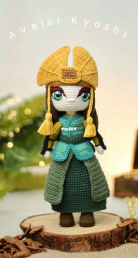 Amigurumis da Vit - Vitória Ferreira - Avatar Kyoshi