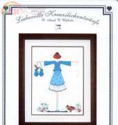 Liebevolle Kreuzstichentwurfe LKE B-120-09 - Lulu Belle mit Entenfamilie