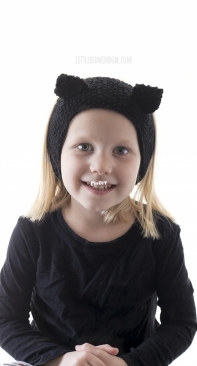 Little Black Cat Headband by Cassandra May