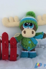 Made by Mary - Mary Smith - Montgomery the Moose with Sled
