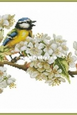 Lanarte PN-0154688 Blue Tit and Blossoms by Marjolein Bastin XSD + PCS