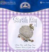DMC BL 992-H sarah kay white hat with beige peas