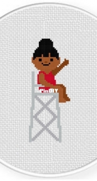 Daily Cross Stitch - Life Guard Chair