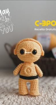 Elles Crochet - Dielle Ioris - C-3PO - Portuguese - Free