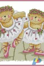 DMC Smiley Ballet Bears - DMC Needlecraft Magic in XSD