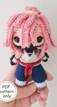 Cherry Blossom amigurumi - RainbowDoreShop - English