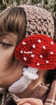 Hello Happy - Lisa - Mushroom Earmuffs