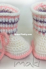 MakiCrochet - Maja Masar - 124 Nora Baby boots
