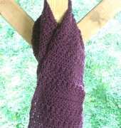 Gal Friday Crochet- Dawn Friday - Grapes a Plenty Scarf - English