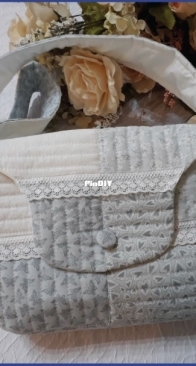 Embroidery Weeklly -  Shabby Chic Shoulder Purse - ITH - Machine  Embroidery