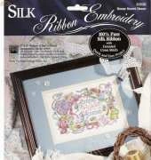 Bucilla - Silk Ribbon Embroidery 33526 - Home Sweet Home by Kooler Design Studio