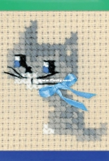 Mill Hill Wichelt imports - Itty Bitty Kitty by Riolis, March 2014 - FREE