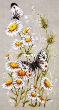 Andriana K-49 Daisies And Butteflies