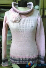 Machine Knitting - Lindo Style - The Pink Sweater - English