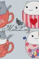 Madlady - Cat Emotions in Cups - Part 2 by Lina Invers - Free