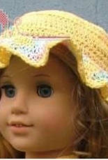 Elaine Phillips- American Girl Doll Buttercup Hat - Free