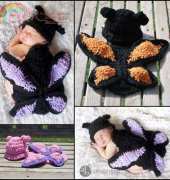 Butterfly Cuddle Critter Cape-Newborn by  Elisabeth Spivey
