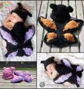 Butterfly Cuddle Critter Cape-Newborn by  Elisabeth Spivey