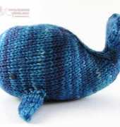 Little Knitted Whale by by Linda Dawkins-Free