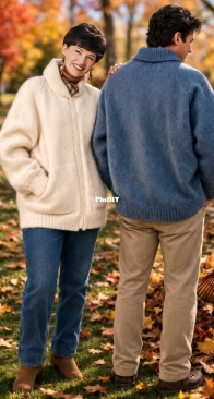 Mary Maxim Adult Basic Bulky Jacket Pattern English