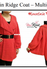 Be A Crafter - Maz Kwok - Crochet Mountain Ridge Coat All Sizes