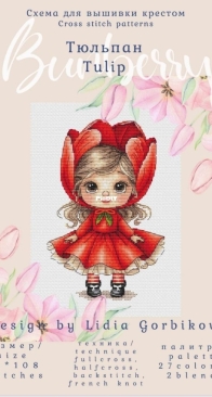 Bunberry Stitch - Tulip by Lidia Gorbikova XSD