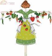 Liebevolle Kreuzstichentwurfe LKE B-115-08 - Lulu Belle mit Gemuse