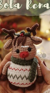 Ro Migurumi - Rosâne Spera - Deer Ball - Bola Rena - Portuguese