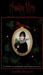 June Grigg Designs P.Buckley Moss K-1990 Limited Edition - Christmas Ornament