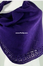 Cascade-DK398-by Shannon Dubabin-Anchor Bay Royal Violet Shawl-Free.