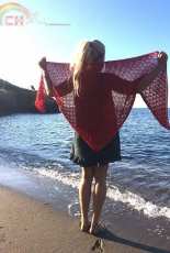 Costa Brava Shawl by Martina Sommer -English-Free